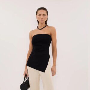 DISSH Luke Black Longline Bandeau Top